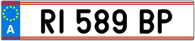 Trailer License Plate